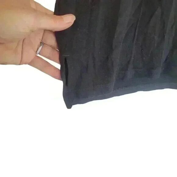 Athleta Women's Black Tencel/Spandex Athletic Boxy T-Shirt - Picture 2 of 5